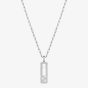 Chopard Happy Diamonds Icons 18ct White Gold Diamond Pave Large Bar Pendant 79A202-1201