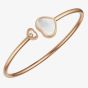 Chopard Happy Hearts 18ct Rose Gold Mother Of Pearl Bangle 857482-5303 (M)