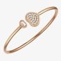Chopard Happy Hearts 18ct Rose Gold 0.45ct Diamond Bangle 857482-5910 (M)