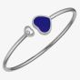 Chopard Happy Hearts 18ct White Gold Blue Bangle 857482-1503 (M)