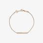 Chopard Ice Cube Pure 18ct Rose Gold Bar Diamond Bracelet 857702-5002
