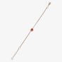 Chopard My Happy Hearts 18ct Rose Gold Carnelian Heart Bracelet 85A086-5081