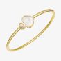 Chopard Happy Hearts 18ct Yellow Gold Mother Of Pearl Heart Diamonds Bangle 857482-0303