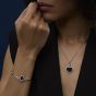 Chopard Happy Hearts 18ct White Gold Aventurine & Diamond Bangle 85A074-1510