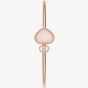 Chopard Happy Hearts 18ct Rose Gold Pink Opal & Diamond Bangle 857482-5623 (M)