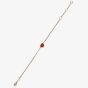 Chopard Ladies My Happy Hearts 18ct Rose Gold Carnelian Bracelet 85A086-5081 (18CM)