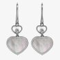 Chopard Happy Hearts 18ct White Gold Mother Of Pearl Diamond Earrings 837482-1310