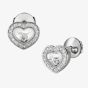 Chopard Happy Diamonds 18ct White Gold 0.38ct Heart Earrings 83A054-1201