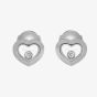 Chopard Happy Diamonds 18ct White Gold Heart Earrings 83A054-1001