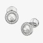Chopard Happy Diamonds 18ct White Gold 0.38ct Circle Earrings 83A017-1201