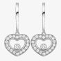 Chopard Happy Diamonds 18ct White Gold 0.38ct Heart Earrings 83A054-1401