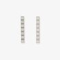 Chopard Ice Cube Pure 18ct White Gold Bar Diamond Earrings 837702-1003
