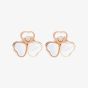 Chopard Happy Hearts Wings 18ct Rose Gold & Mother of Pearl Stud Earrings 83A083-5301 