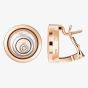 Chopard Happy Spirit 18ct Rose & White Gold 0.19ct Diamond Stud Earrings 848230-9001