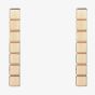 Chopard Ladies Ice Cube 18ct Rose Gold Cube Bar Dropper Earrings 837702-5001