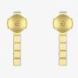 Chopard Ladies Ice Cube 18ct Yellow Gold Cube Bar Dropper Earrings 837702-0001
