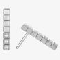 Chopard Ladies Ice Cube 18ct White Gold Half Set Diamond Cube Dropper Earrings 837702-1002