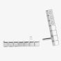 Chopard Ladies Ice Cube 18ct White Gold Half Set Diamond Cube Dropper Earrings 837702-1002