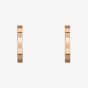 Chopard Ice Cube 18ct Rose Gold Mini Hoop Earrings 837702-5006