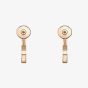 Chopard Ice Cube 18ct Rose Gold Mini Hoop Earrings 837702-5006