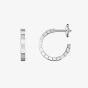Chopard Ice Cube 18ct White Gold Mini Hoop Earrings 837702-1006