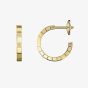 Chopard Ice Cube 18ct Yellow Gold Small Open Hoop Earrings 837702-0006