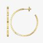 Chopard Ice Cube 18ct Yellow Gold Large Open Hoop Earrings 837702-0007