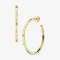 Chopard Ice Cube 18ct Yellow Gold Large Open Hoop Earrings 837702-0007