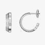 Chopard Ice Cube 18ct White Gold Diamond Open Hoop Earrings 837008-1001