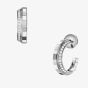 Chopard Ice Cube 18ct White Gold Diamond Open Hoop Earrings 837008-1001