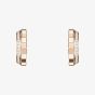 Chopard Ice Cube 18ct Rose Gold Diamond Open Hoop Earrings 837008-5001