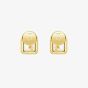Chopard Happy Diamonds 18ct Yellow Gold Diamond Square Stud Earrings 83A114-0001