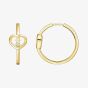 Chopard Happy Diamonds Icons 18ct Yellow Gold Diamond Heart Hoop Earrings 83A192-0301