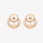 Chopard Happy Diamonds Icons 18ct Rose Gold Diamond Heart Stud Earrings 83A192-5001