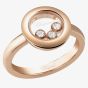 Chopard Happy Diamonds 18ct Rose Gold Circle Ring 82A018-5110 (53)