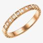 Chopard Ice Cube 18ct Rose Gold Diamond Half Eternity Ring 827702-52