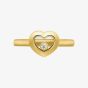 Chopard Happy Diamonds Icons 18ct Yellow Gold Heart Ring 82A054-5109 (52)