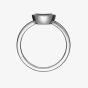 Chopard Happy Diamond Icons 18ct White Gold Diamond Circle Ring 82A017-1109 (52)