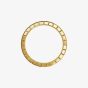 Chopard Ice Cube 18ct Yellow Gold Three Row Band With Centre Diamonds Ring 827005-04