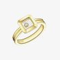 Chopard Happy Diamonds 18ct Yellow Gold Diamond Square Ring 82A114-0110