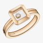 Chopard Happy Diamonds Icons 18ct Rose Gold Square Shape Diamond Ring