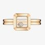 Chopard Happy Diamonds Icons 18ct Rose Gold Square Shape Diamond Ring