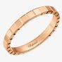 Chopard Ladies Ice Cube 18ct Rose Gold Plain Cube Ring 827702-5199
