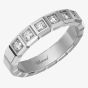 Chopard Ladies Ice Cube 18ct White Gold Wide Half Eternity Cube Ring 829834-1039 53
