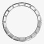 Chopard Ladies Ice Cube 18ct White Gold Wide Half Eternity Cube Ring 829834-1039 53