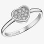 Chopard Ladies My Happy Hearts 18ct White Gold Diamond Ring 82A086-1908