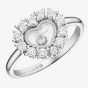 Chopard Happy Diamonds Icons Joaillerie 18ct White Gold 0.63ct Diamond Heart Ring 82A616-11