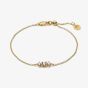 Sif Jakobs Gold Plated Lucente Three Cubic Zirconia Bracelet SJ-B2703-CZ-YG
