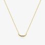 Sif Jakobs Gold Plated Capriana Pianura Curve Bar Necklace SJ-N2600-YG