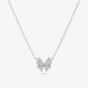 Sif Jakobs Sterling Silver Farfalla Cubic Zirconia Butterfly Necklace SJ-N2700-CZ